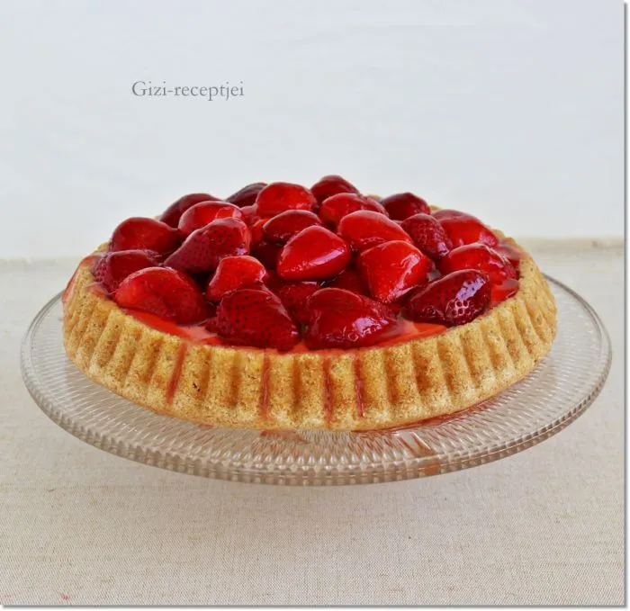 Gyümölcstorta eperrel (cukorbetegeknek) recept