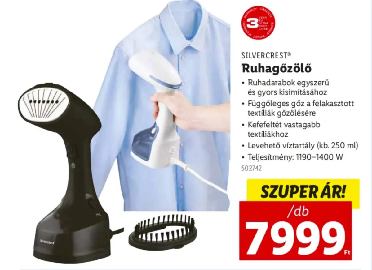 A ruhagőzölő bomba áron lehet most a tiéd a Lidl üzleteiben