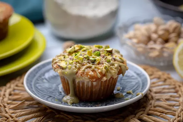 Morzsás-pisztáciás muffin recept