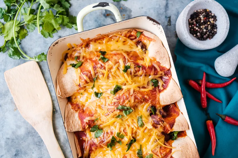 Csirkés enchilada