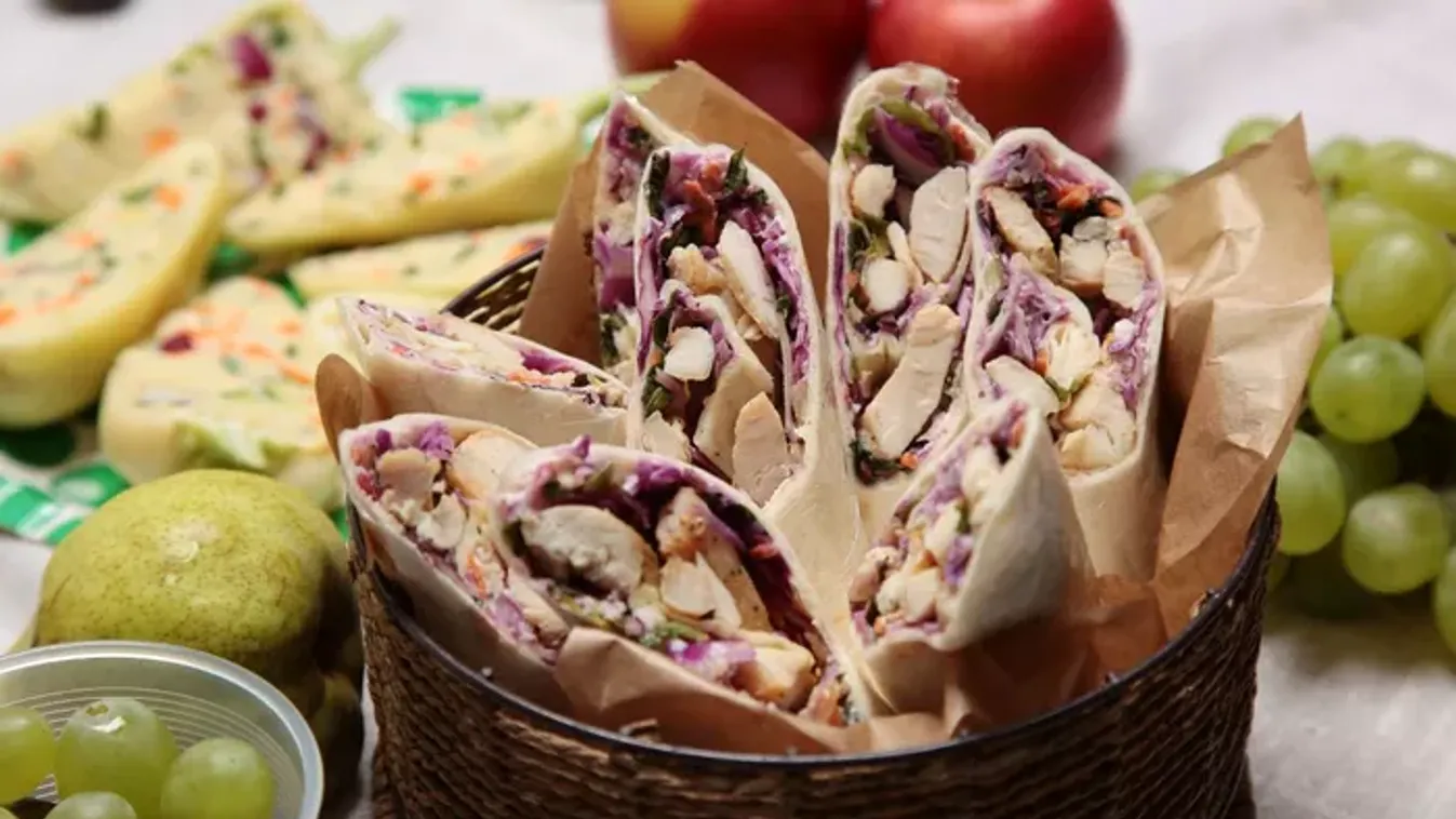 Csirkés tortilla sajtkrémes zöldségekkel recept