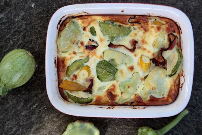 Sonkás patisszon recept