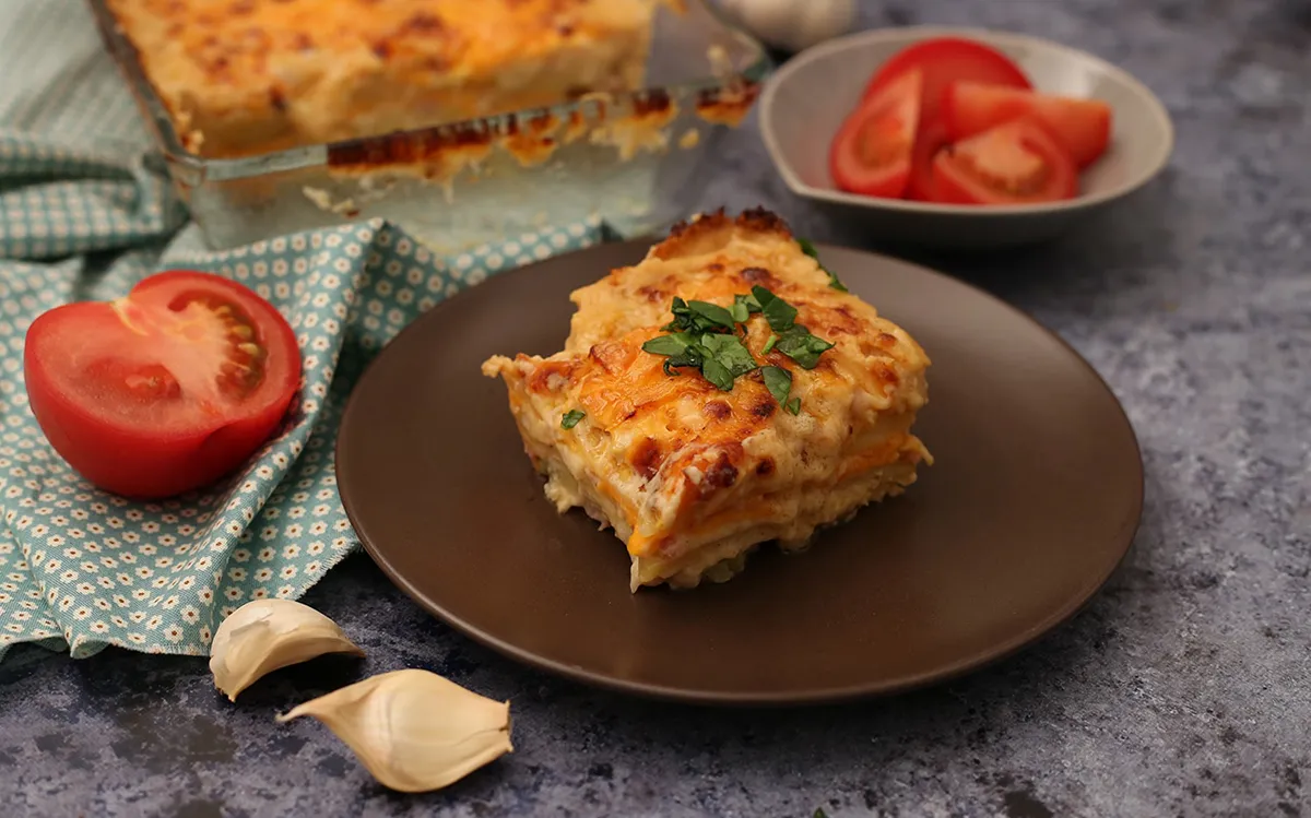 Háromsajtos rakott krumpli recept