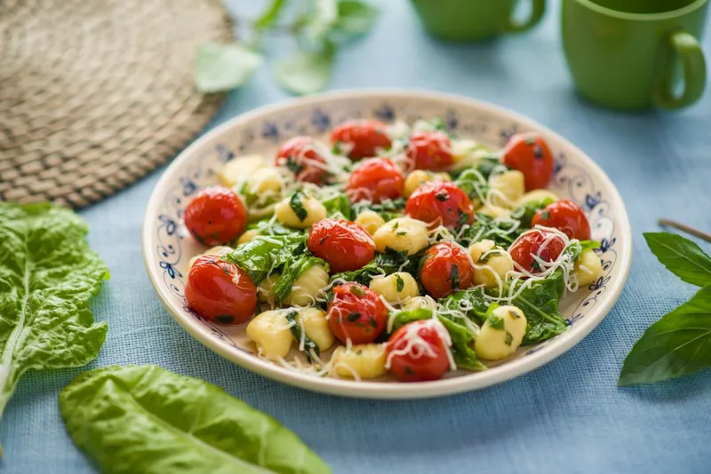 Spenótos gnocchi