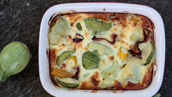 Sonkás patisszon