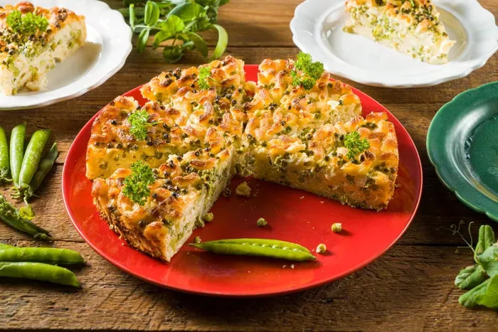 Zöldborsós tésztatorta recept