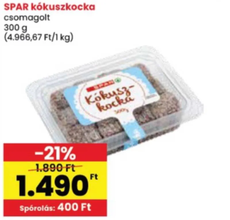 Spar kókuszkocka: a nagyi is megirigyelhetné 