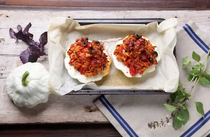  Vegetáriánus töltött patisszon  recept