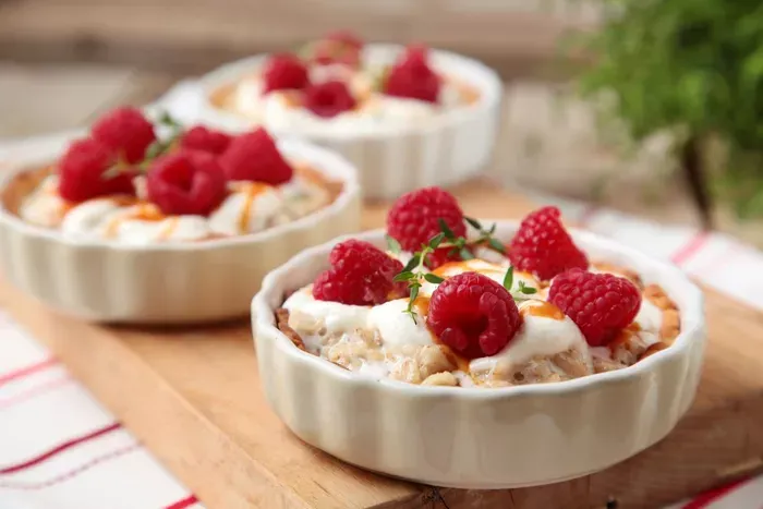 Málnás-zabpelyhes kosár  recept
