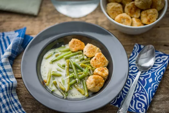 Tejszínes zöldbabfőzelék recept