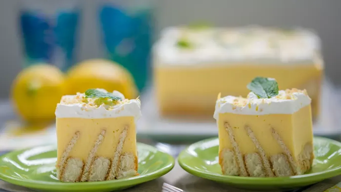 Citromos kekszes szelet recept