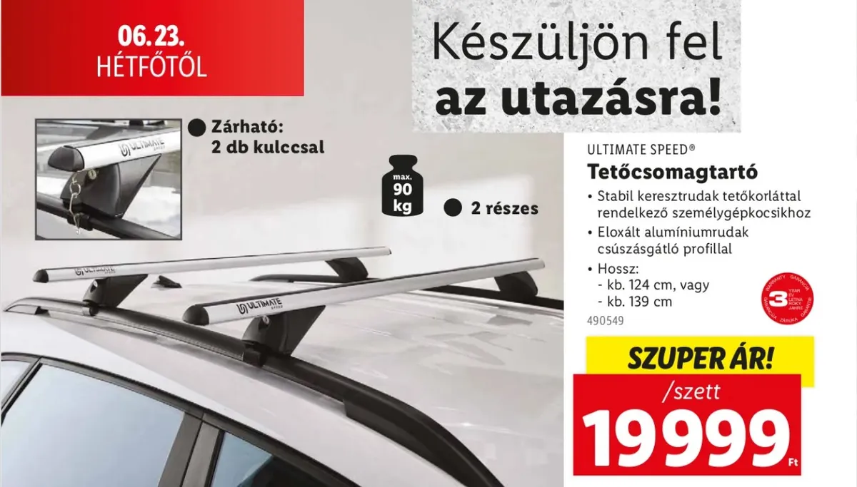 tetőcsomagtartó