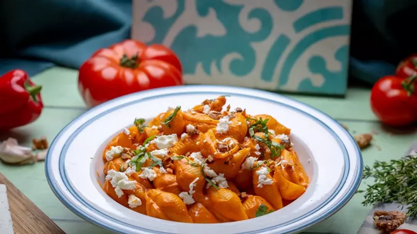Sültpaprika-szószos tészta recept