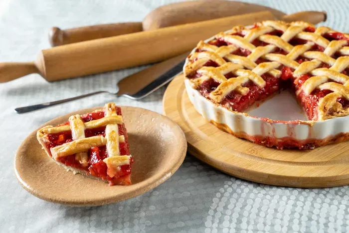 Epres-rebarbarás pite recept