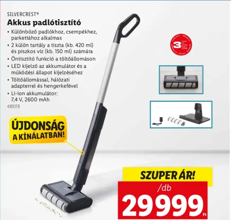 akkus padlótisztító