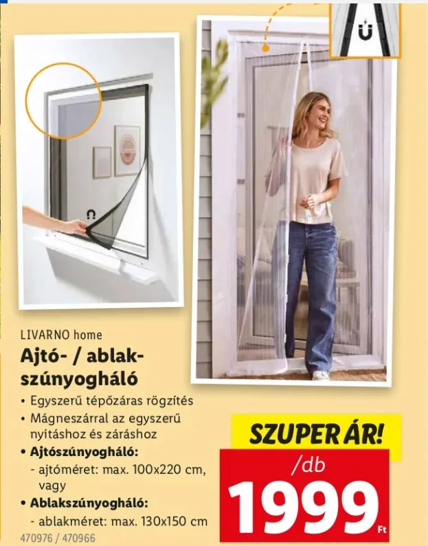 tépőzáras szúnyogháló