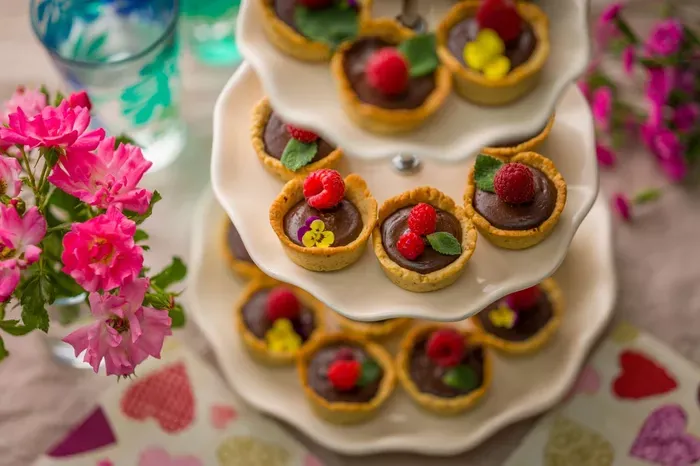 Csokis-málnás kosárka recept