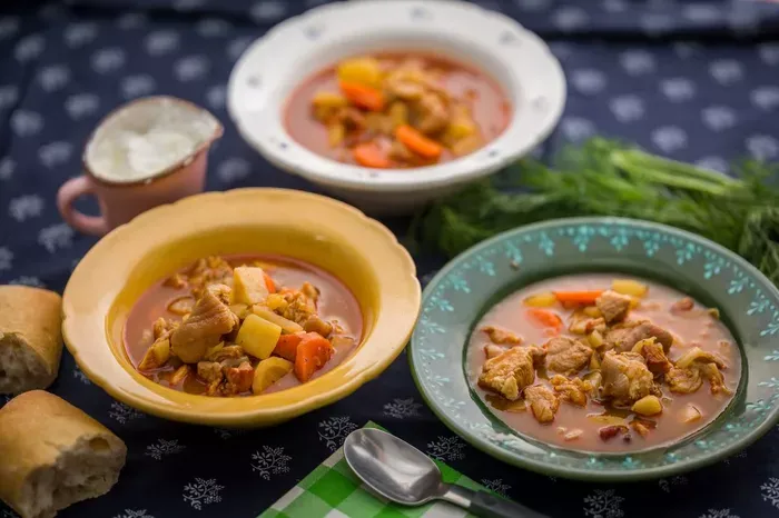 Kapros kondásleves  recept