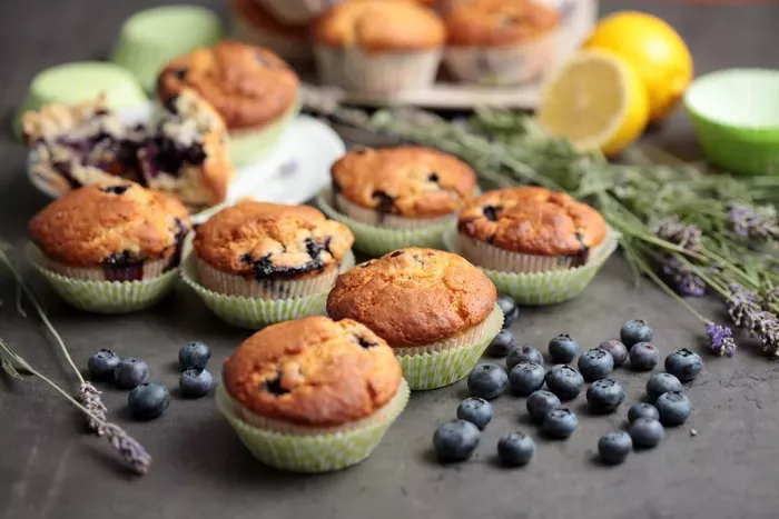 Áfonyás-citromos muffin  recept