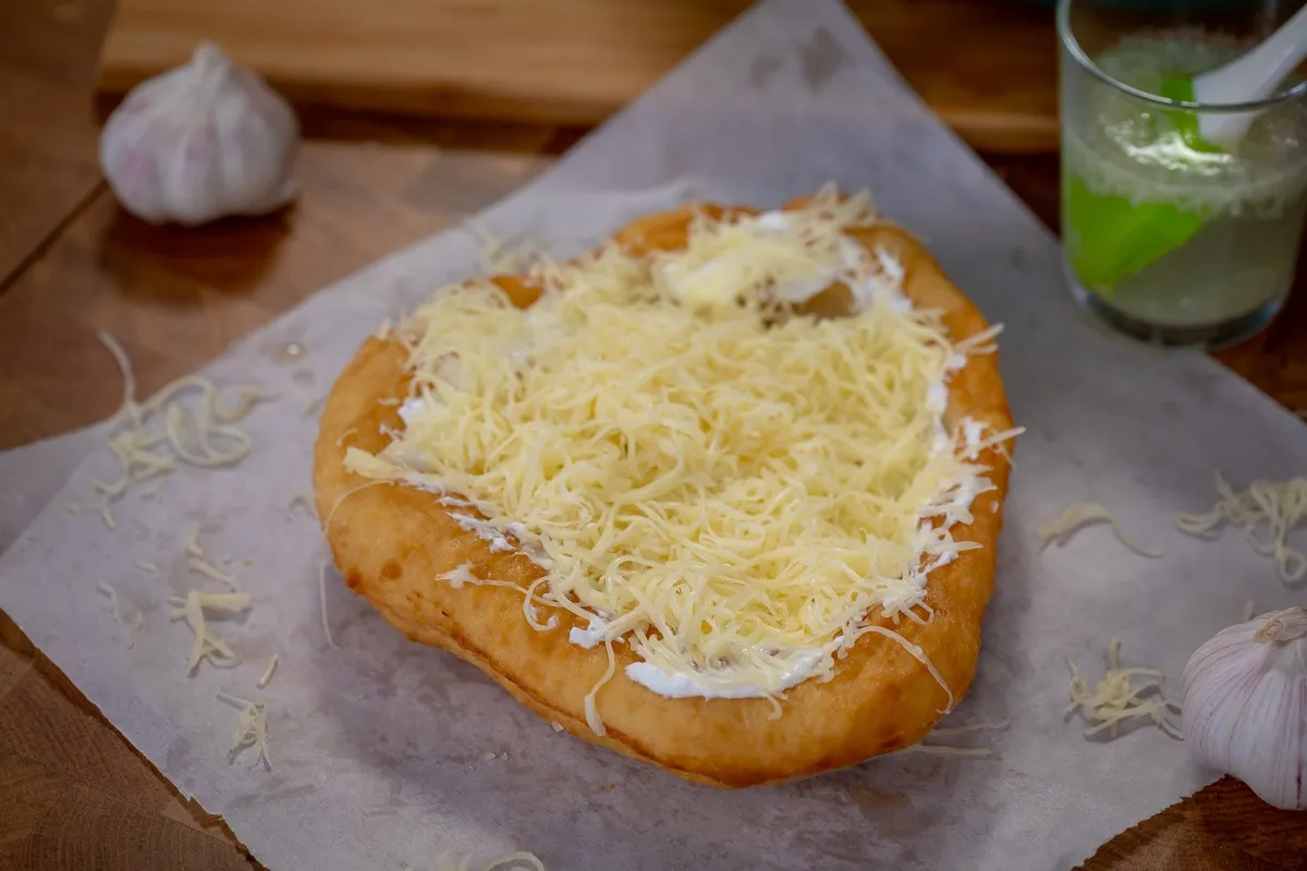 Strandos lángos receptje