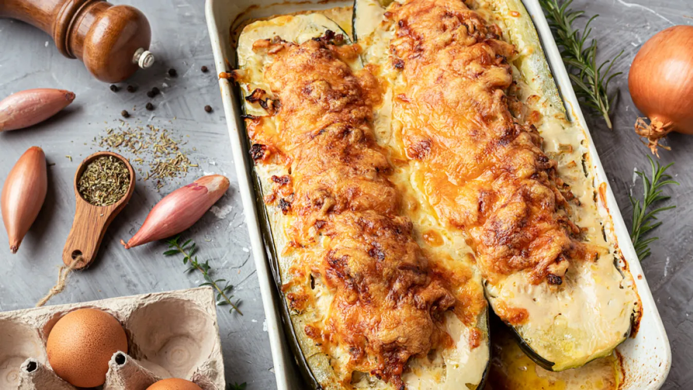 Darált hússal töltött cukkini recept