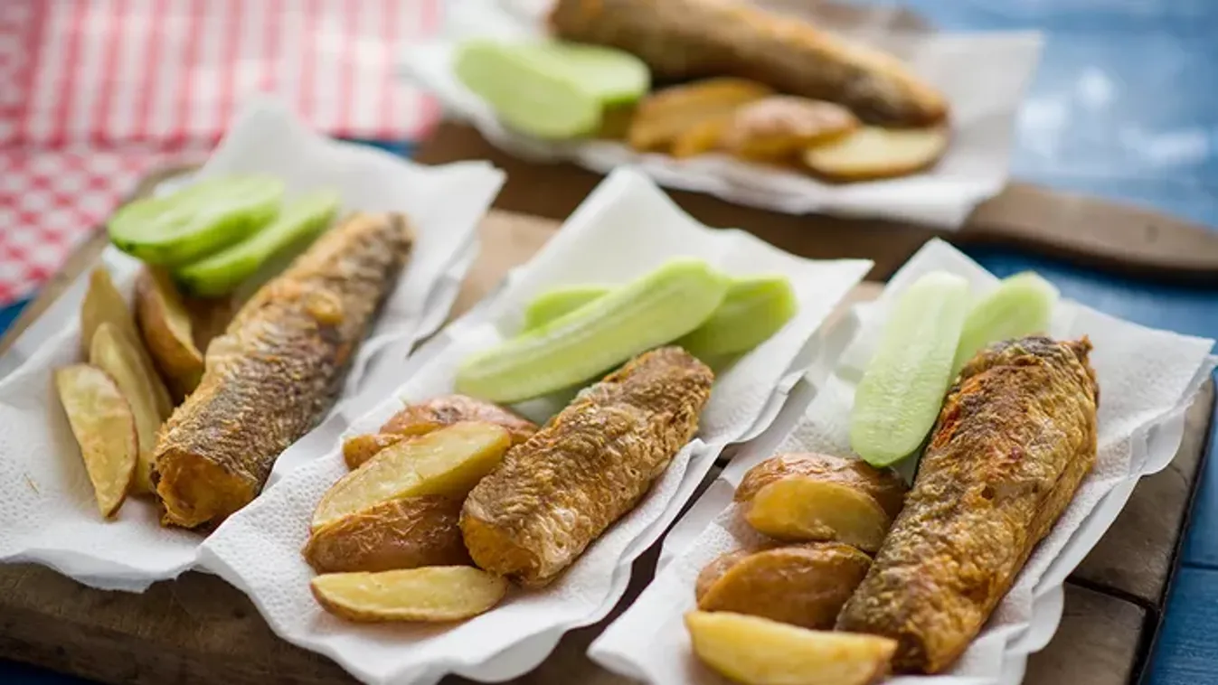Ropogós sült hekk krumplival recept