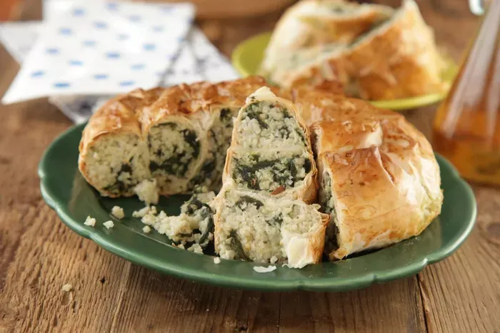 Spenótos burek recept