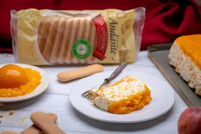 Barackos-túrós őzgerinc babapiskótával recept