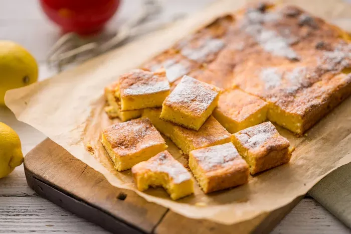 Gluténmentes citromos-túrós szelet recept