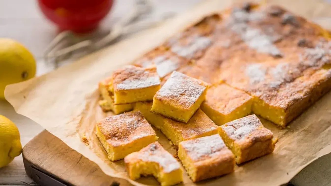 Gluténmentes citromos-túrós szelet	 recept