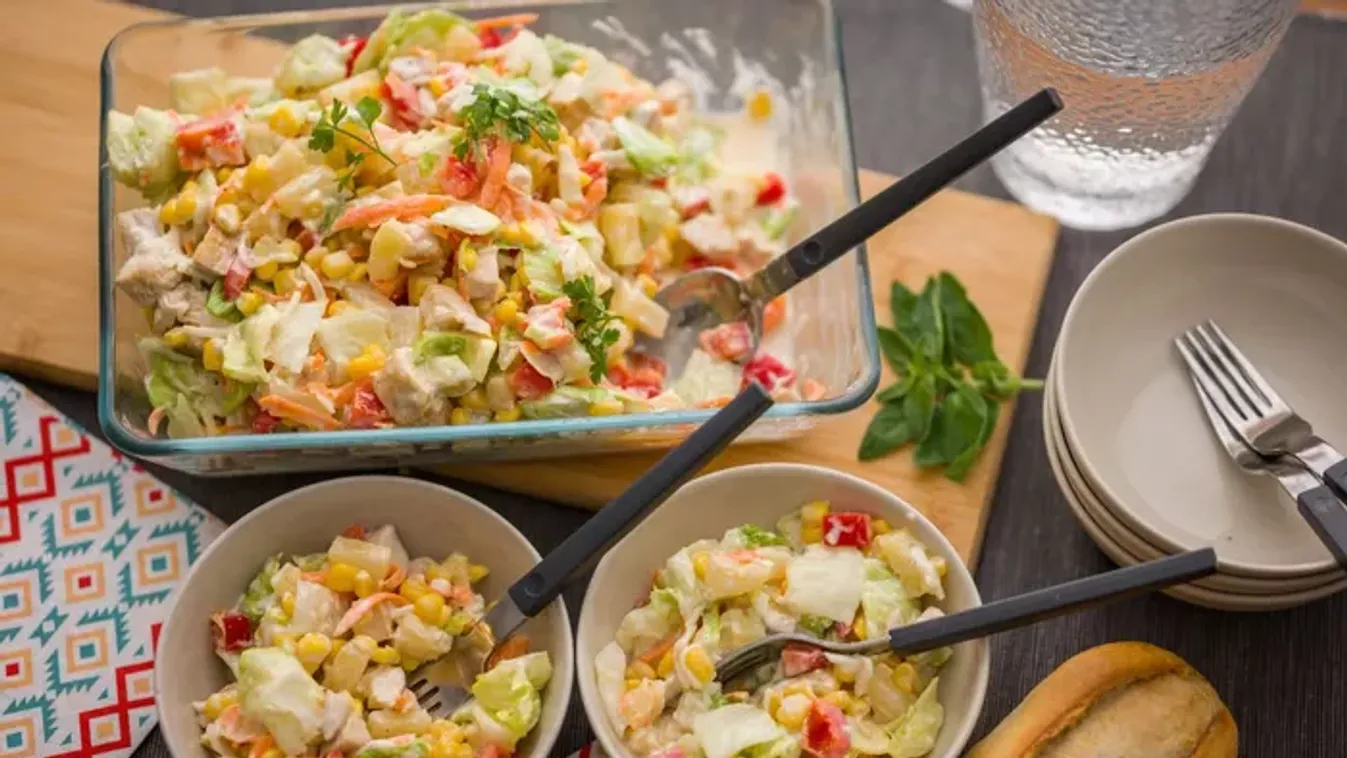 Hawaii csirkesaláta  recept