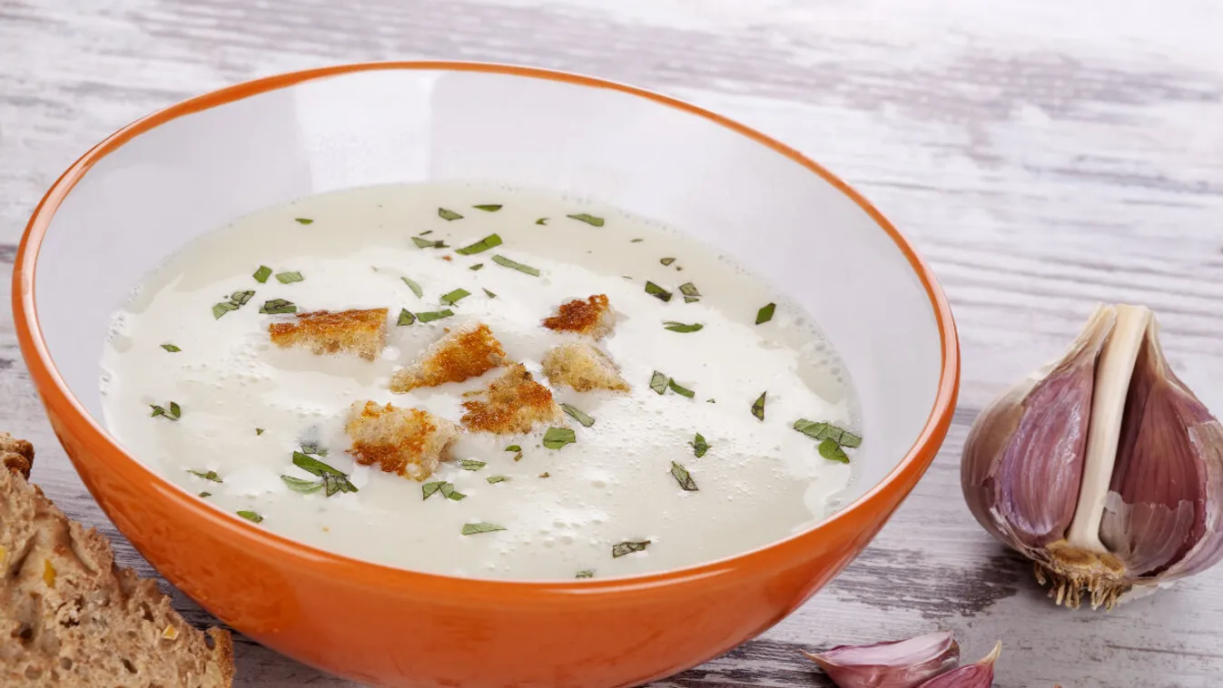 Tejszínes fokhagymakrémleves recept