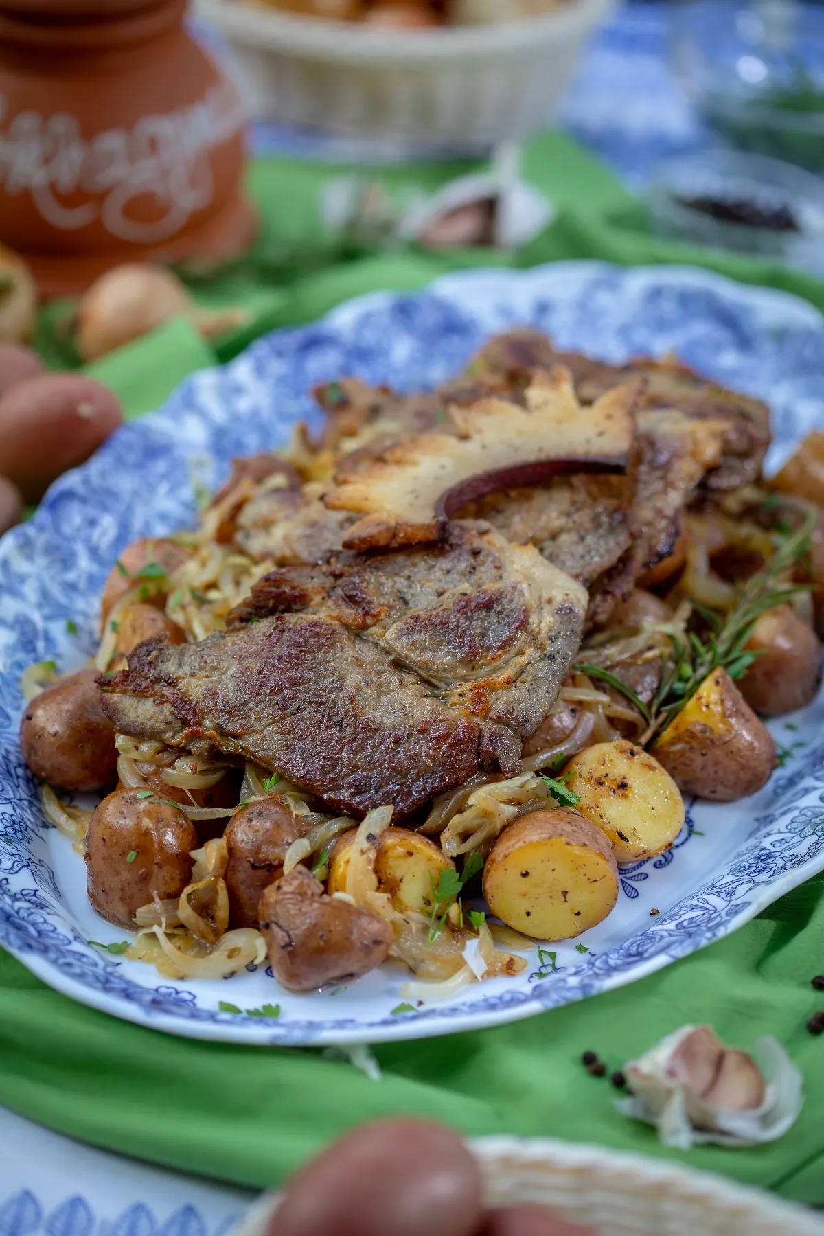 Mustáros tarja tárcsán sütve