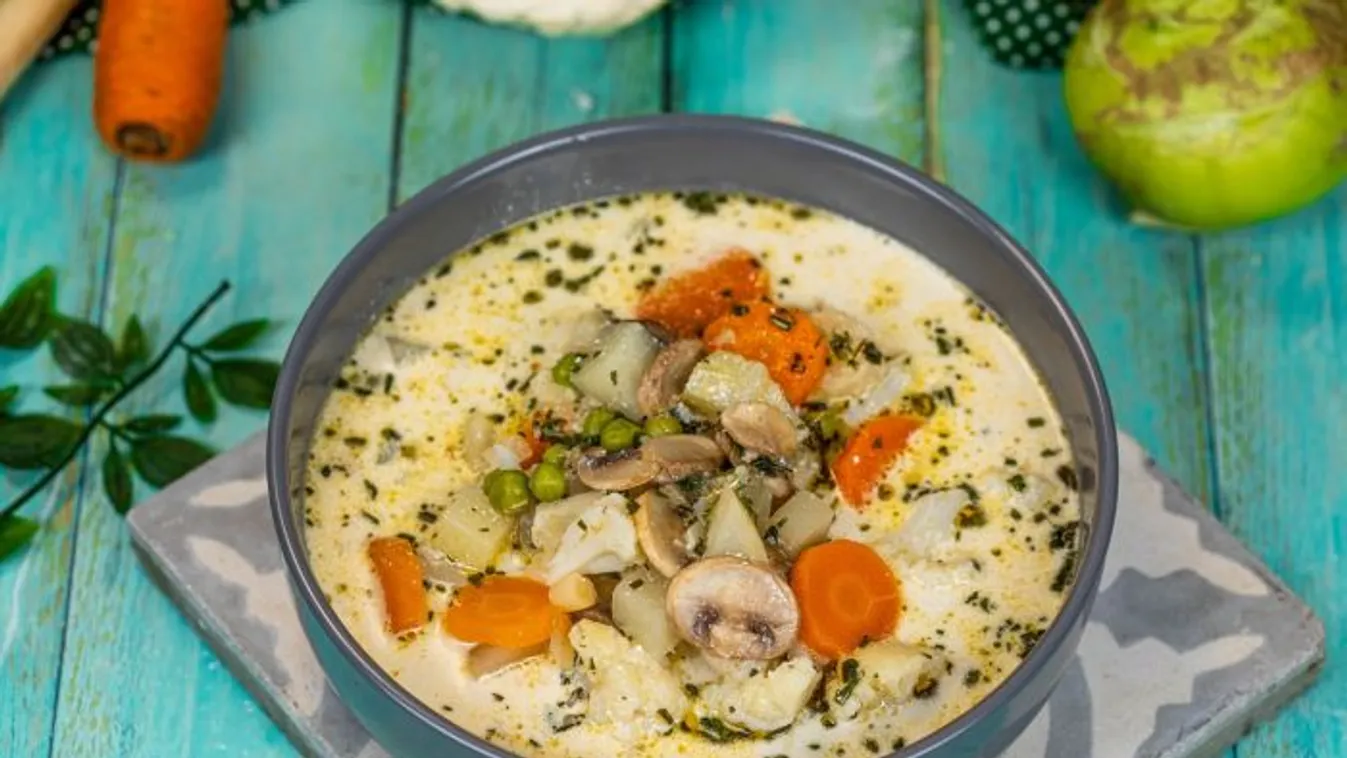 Tárkonyos zöldségleves recept