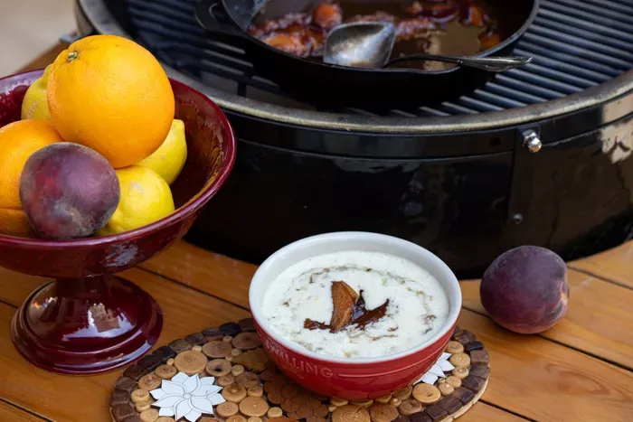 Fehér csokis rizottó grillen recept