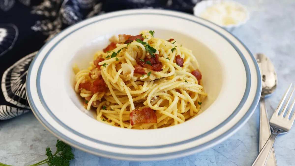 Carbonara spagetti videós recept