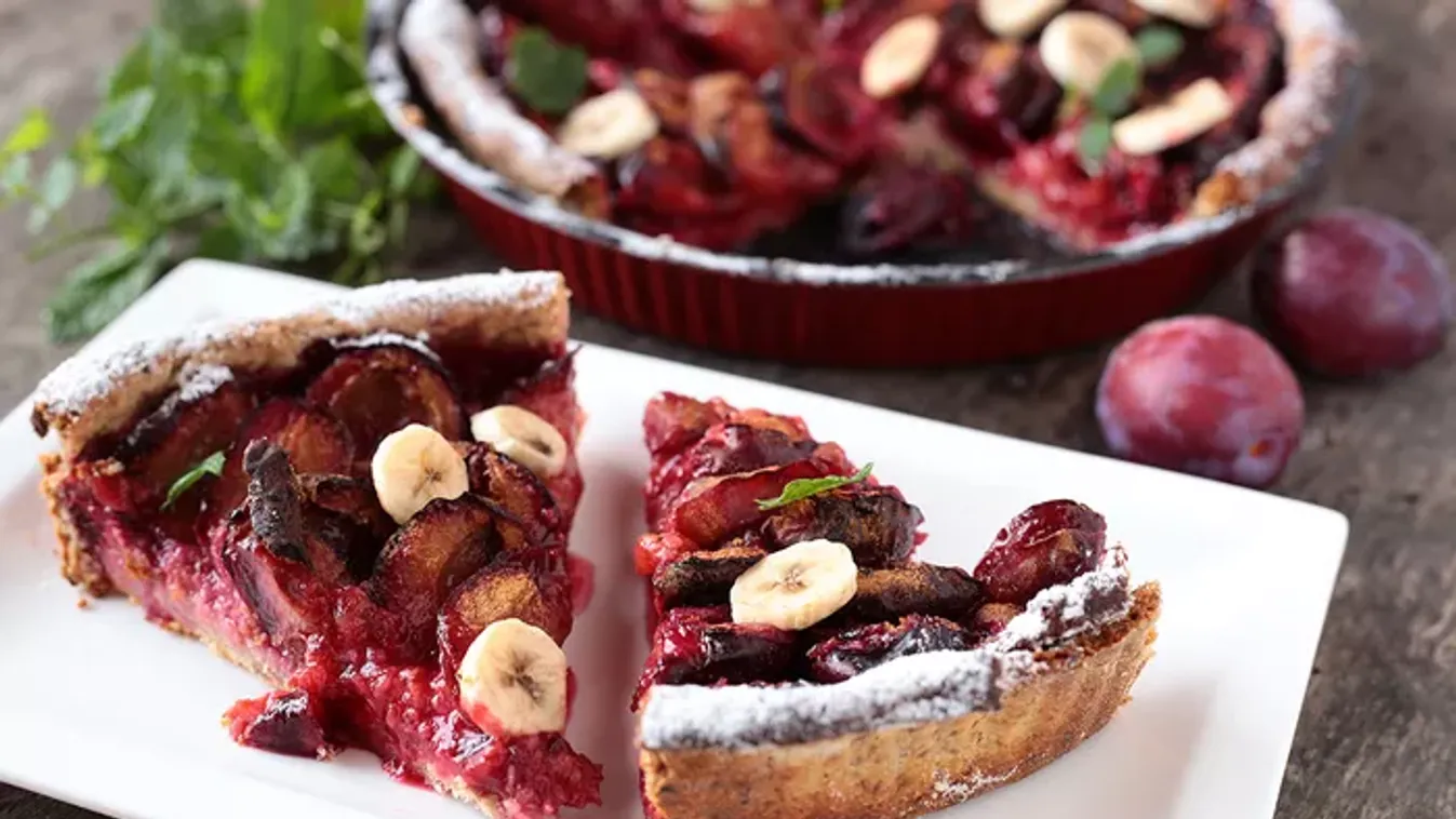 Cukormentes szilvás pite