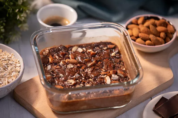 Csokis sült zabkása recept