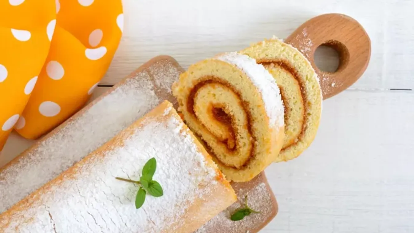 Lekváros piskótatekercs recept