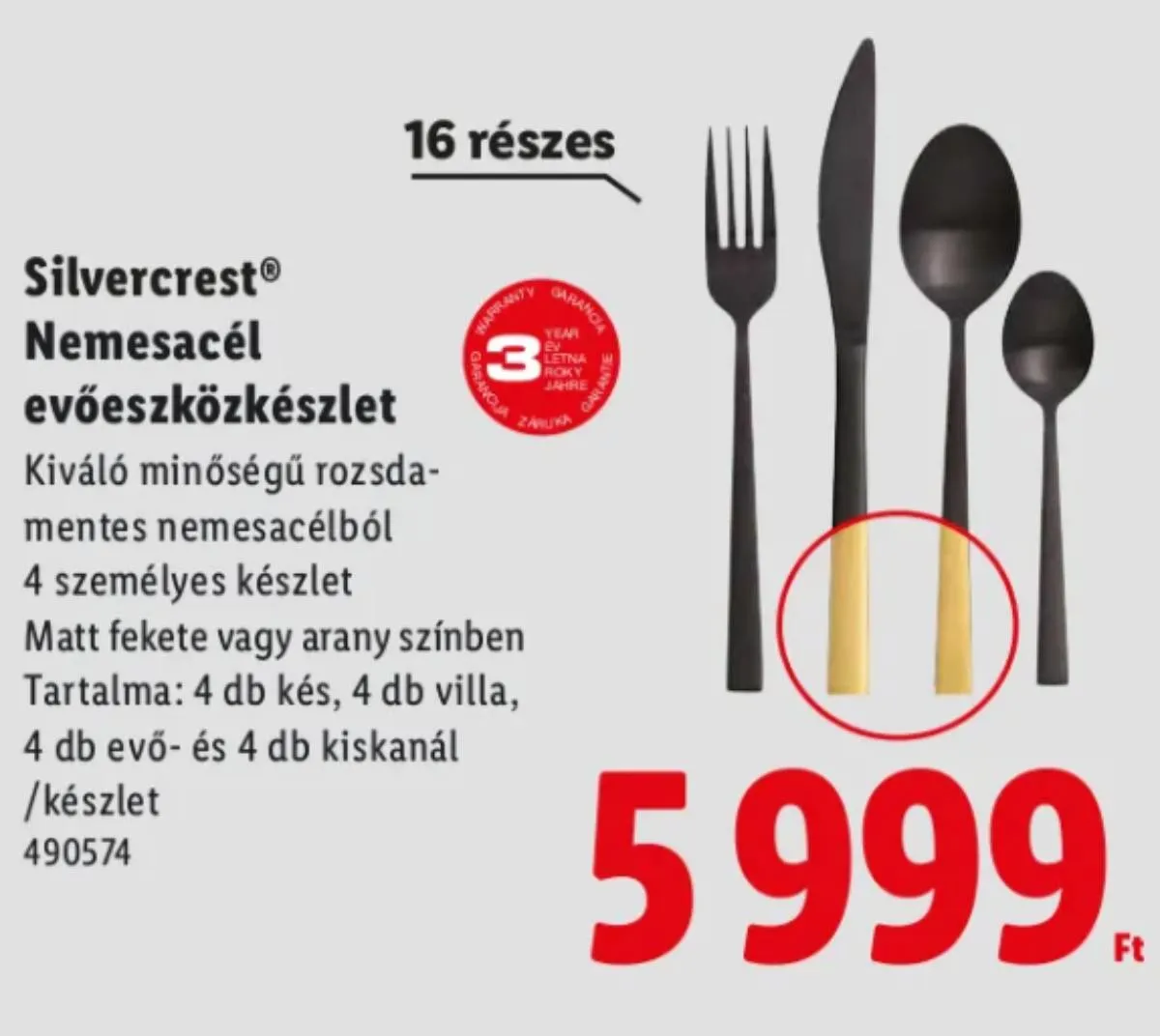A Silvercrest® nemesacél evőeszközkészlet a hétköznapi étkezéseket is ünneppé varázsolja