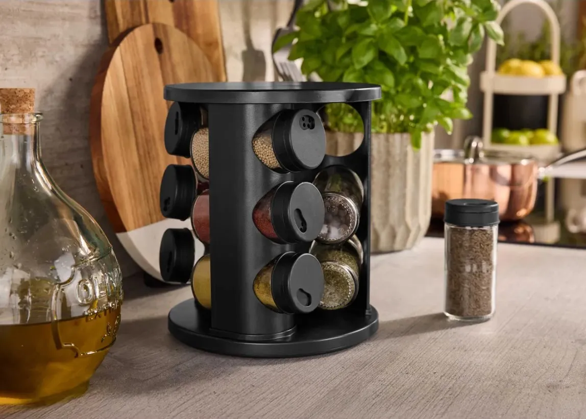 A Lidlben kapható Silvercrest fűszertartó praktikus és dizájnos 