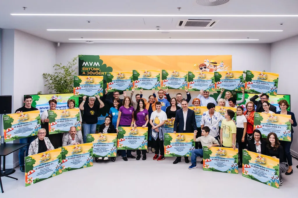 Egy biztos: nagyon jó helyre ment a támogatás! – Az MVM Csoport 20, gyermekeket segítő szervezetnek adott át támogatást az MVM Élménynapon