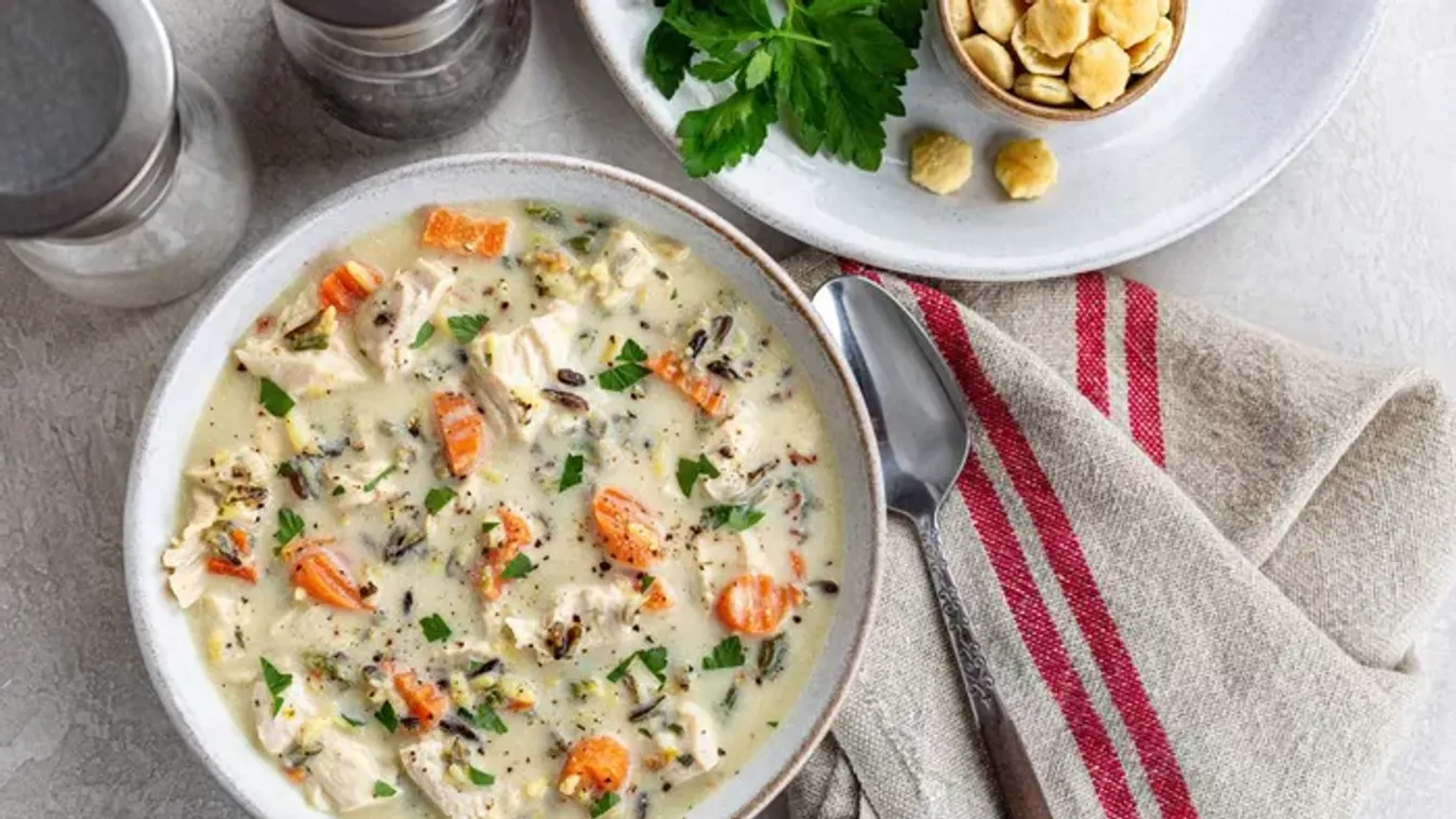 Tárkonyos csirkeraguleves recept