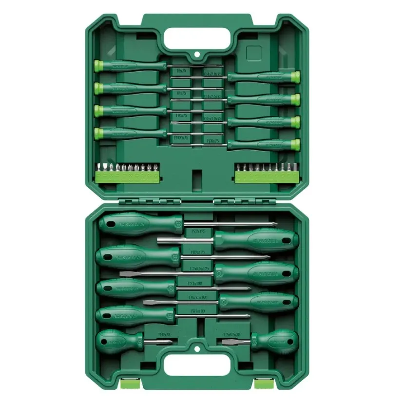 A Lidlben kapható Parkside bit- és csavarhúzókészlet 37 részes