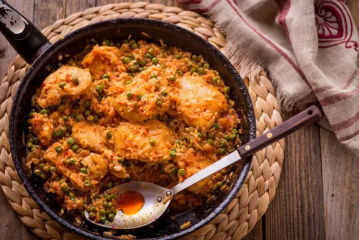 Serpenyős rizibizi csirkével recept