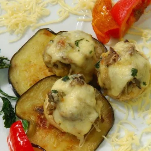 Libamájjal töltött gombafejek