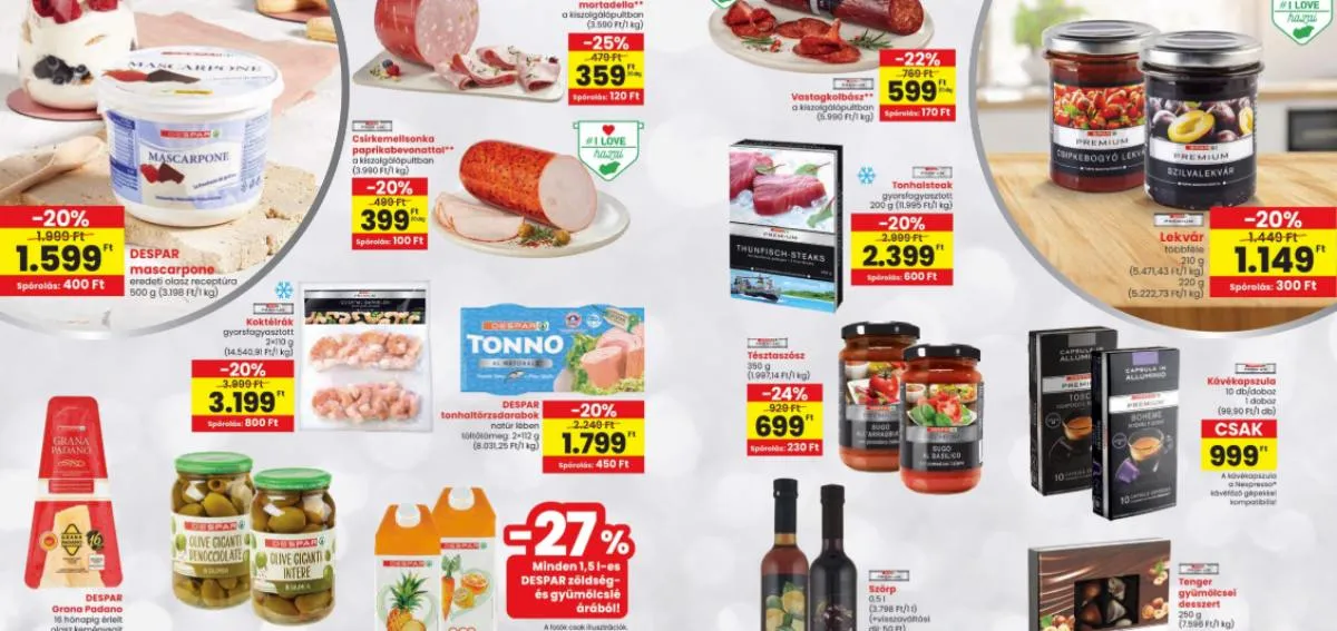 A SPAR sajátmárkás termékei most szuper áron kerülhetnek a kosaradba