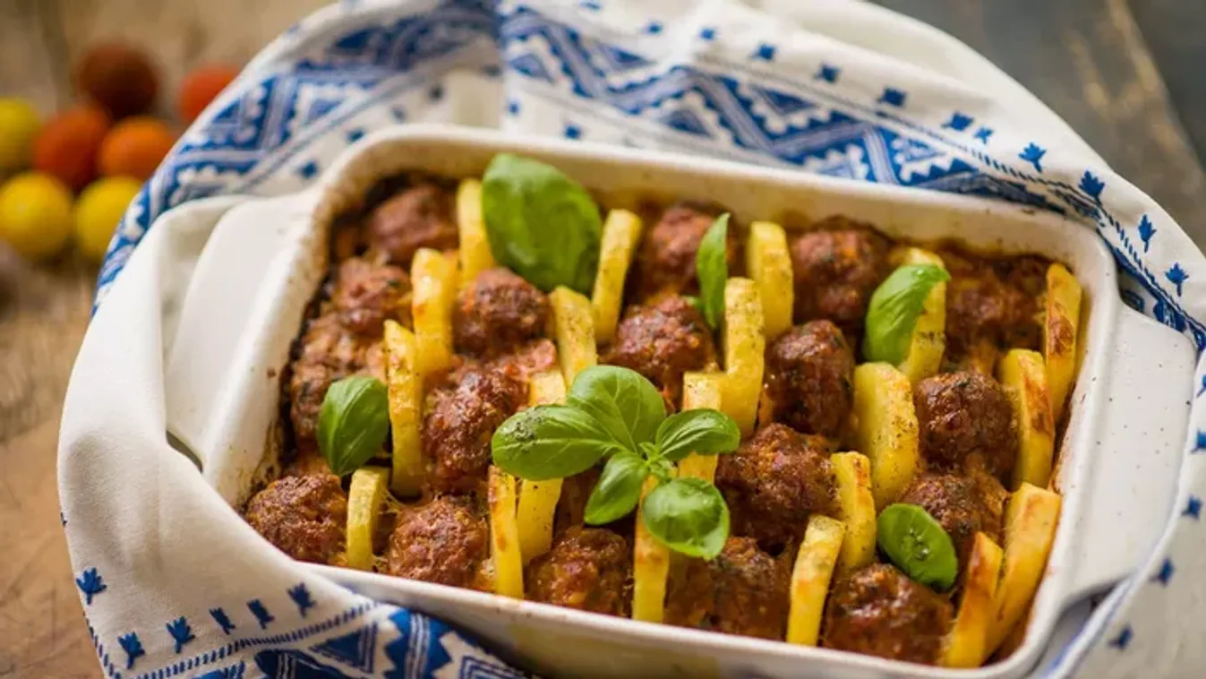 Tepsiben sült fasírt krumplival recept