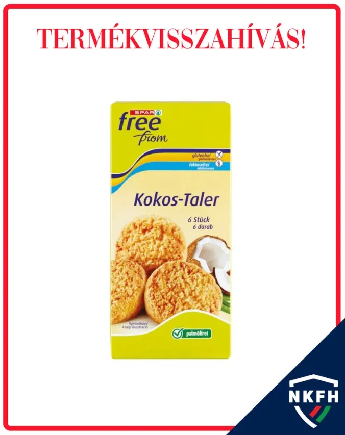 A SPAR saját márkás kókuszos kekszre vonatkozik a termékvisszahívás