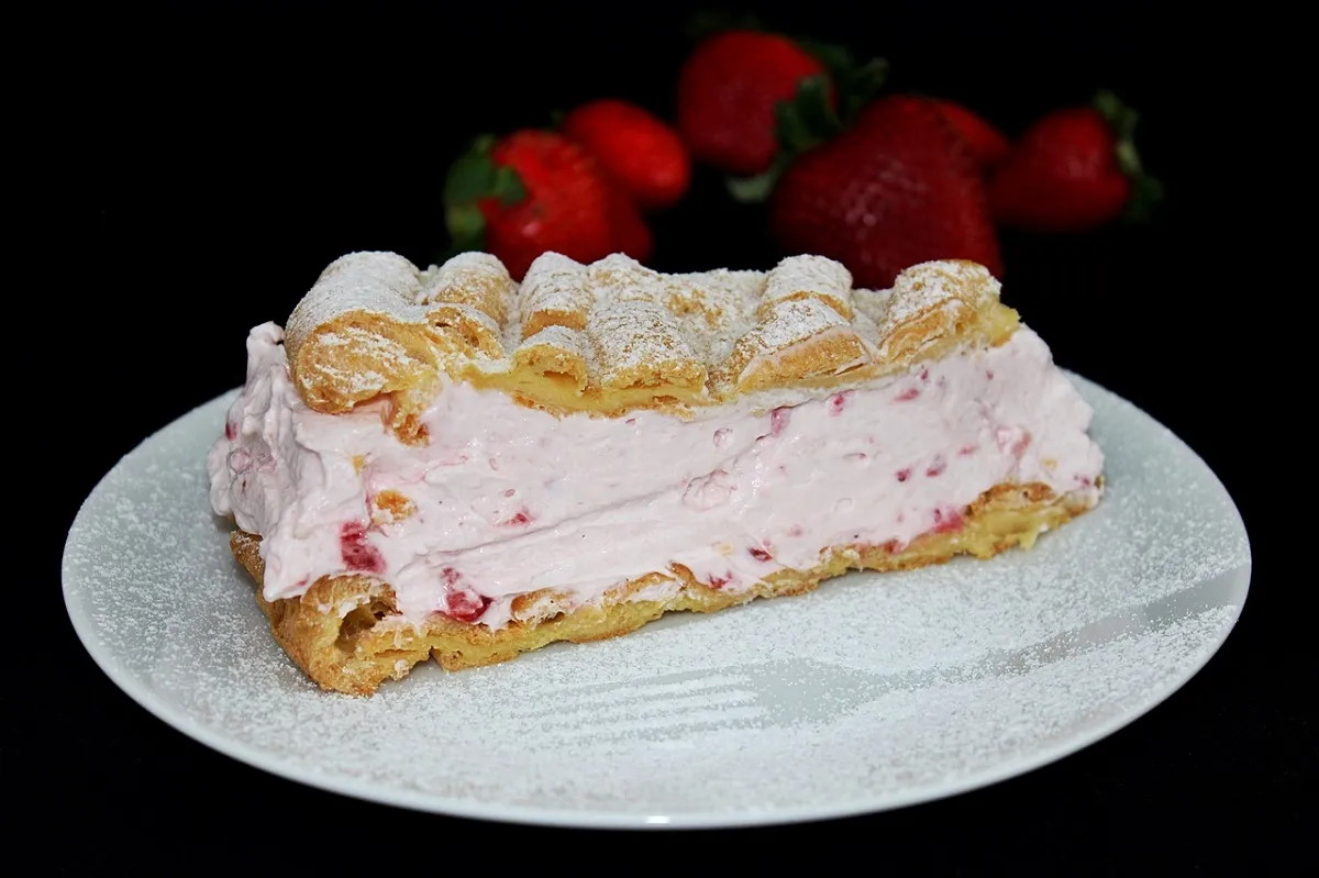 Eperhabtorta égetett tésztából